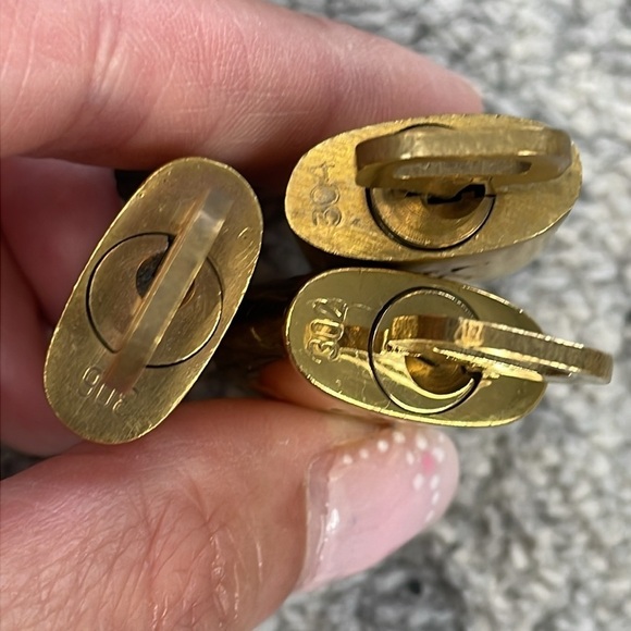 Bulk Lot Louis Vuitton Lock and Key Set of 3 Numbers 302 304 306 - Picture 9 of 9
